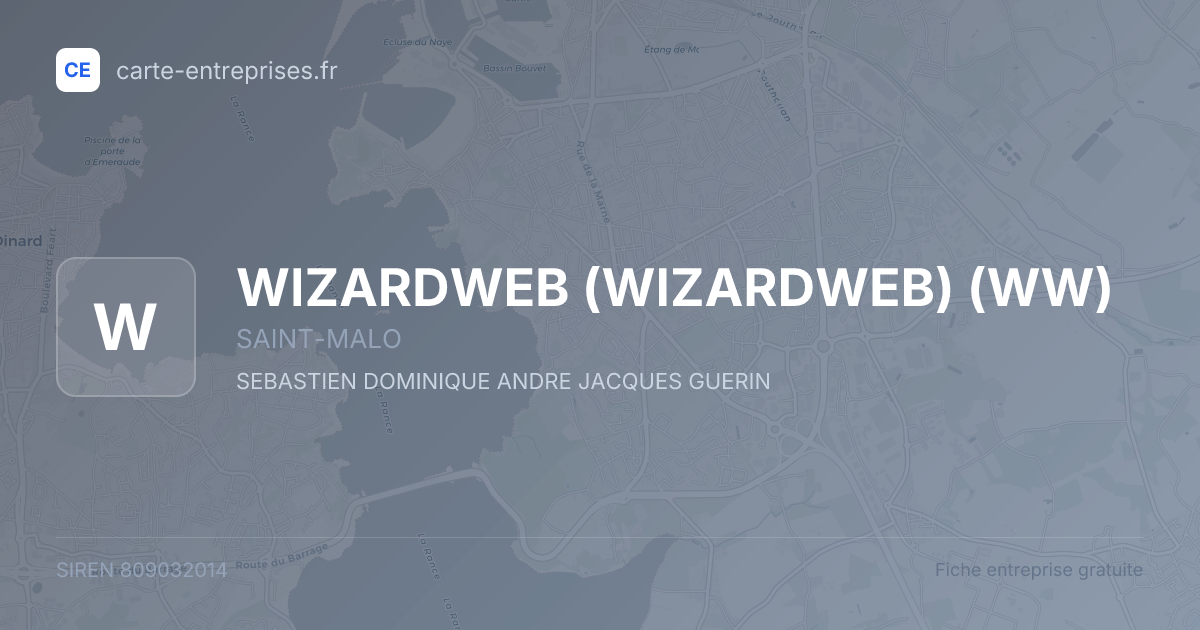 WIZARDWEB (WIZARDWEB) (WW) — 809032014 — fiche entreprise
