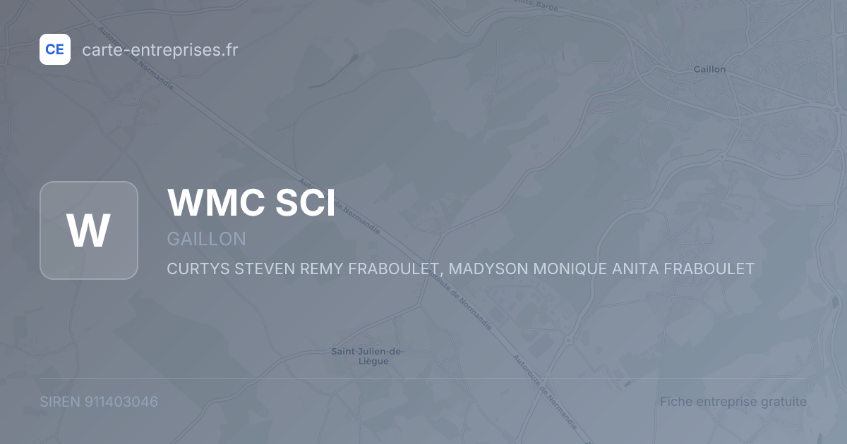 WMC SCI — 911403046 — fiche entreprise