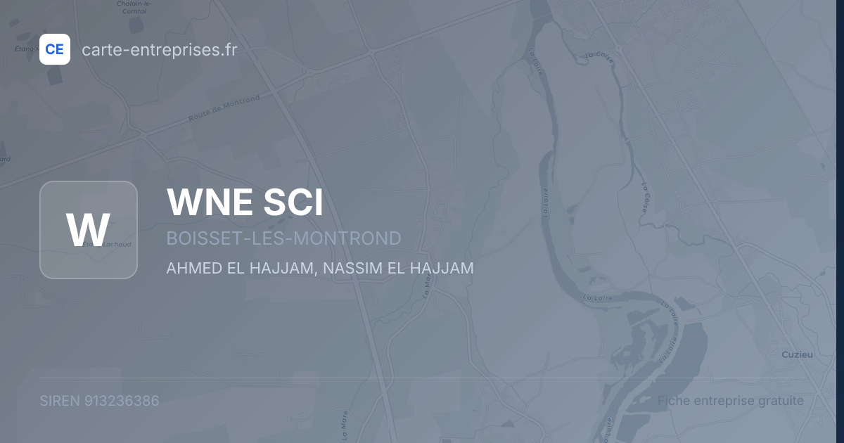 WNE SCI — 913236386 — fiche entreprise