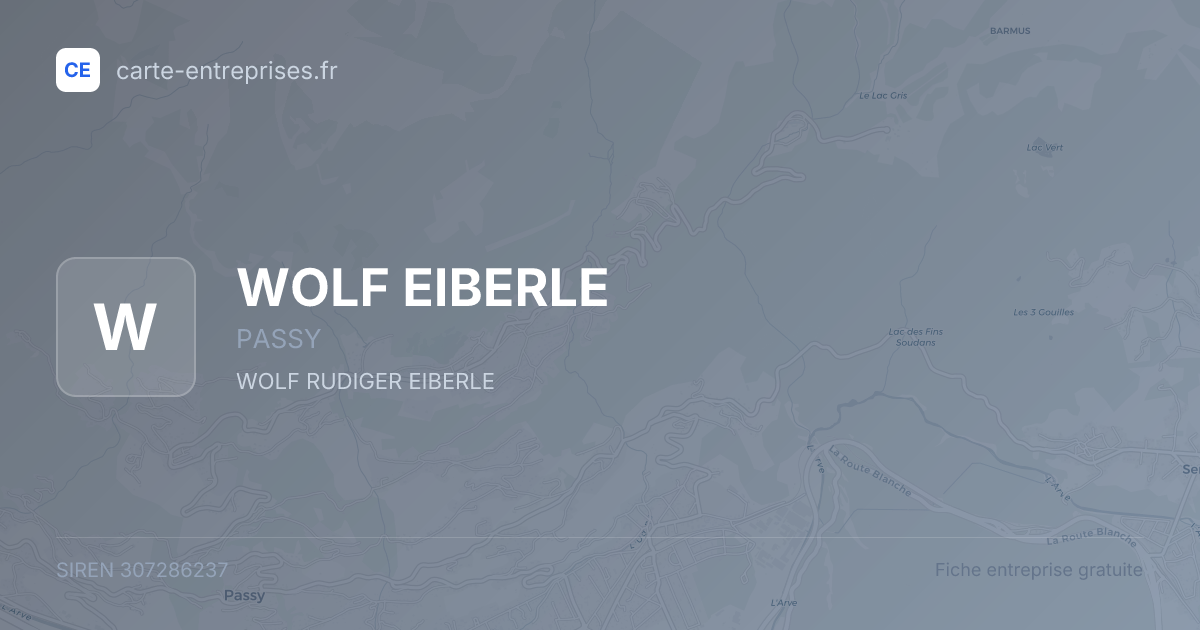 WOLF EIBERLE — 307286237 — fiche entreprise