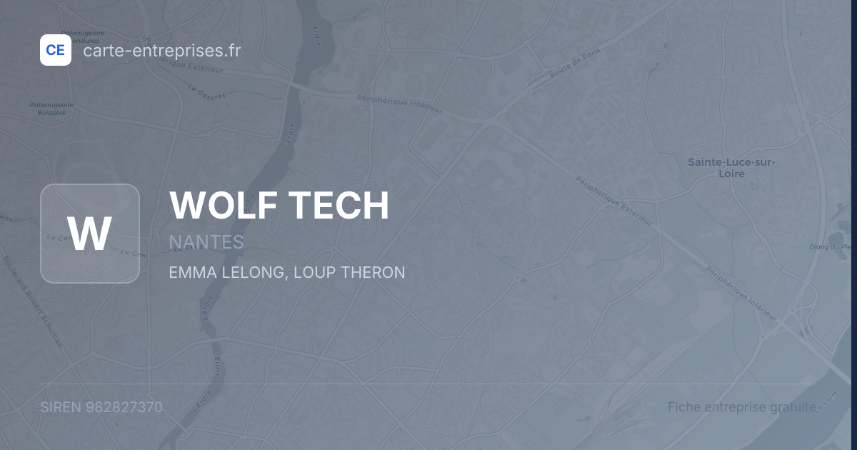 WOLF TECH — 982827370 — fiche entreprise