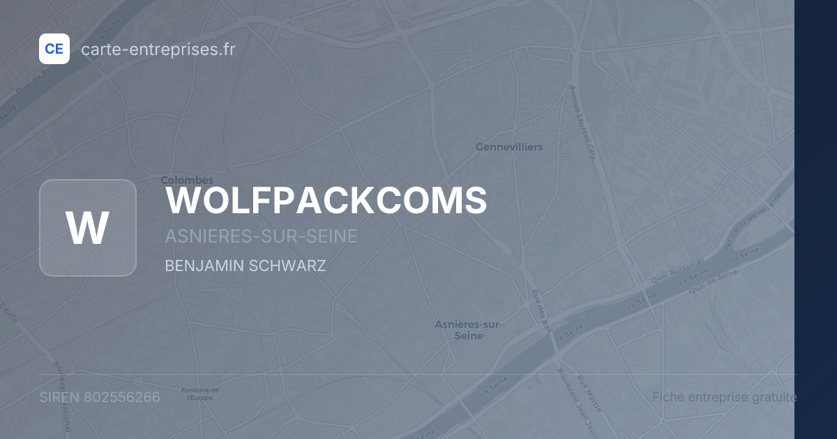 WOLFPACKCOMS — 802556266 — fiche entreprise