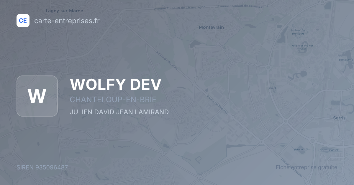 WOLFY DEV — 935096487 — fiche entreprise