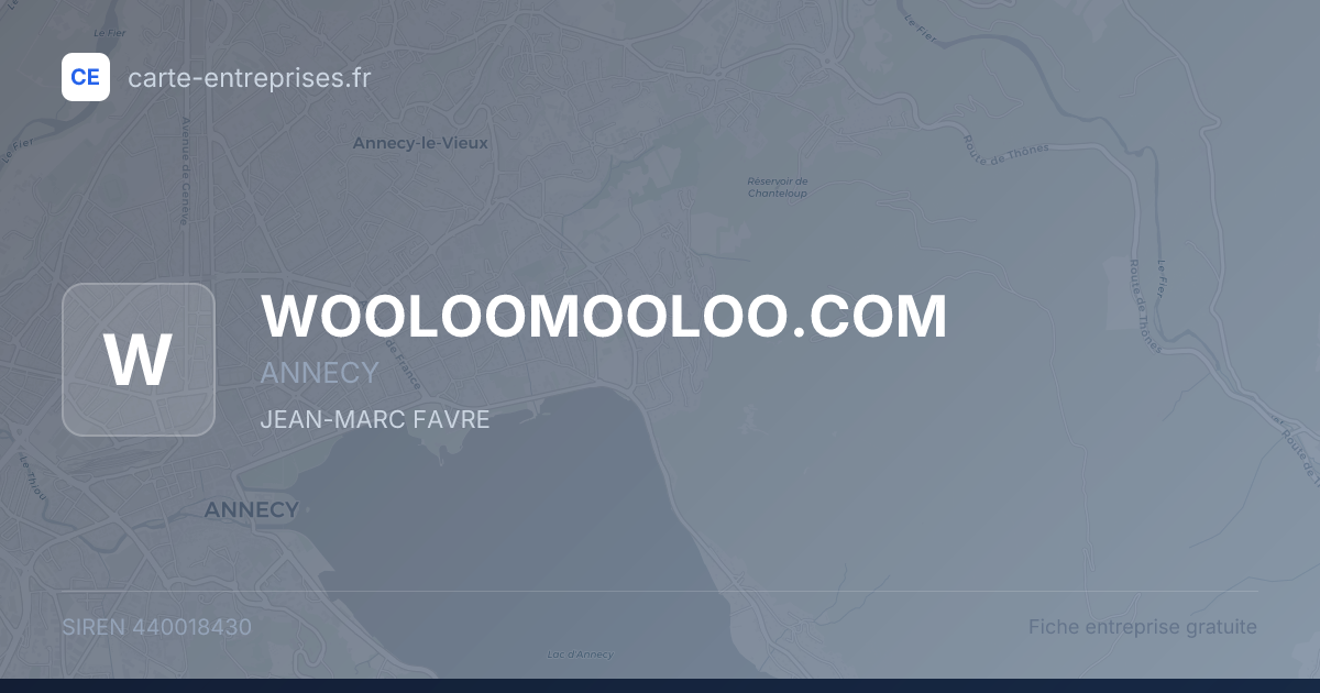 WOOLOOMOOLOO.COM — 440018430 — fiche entreprise