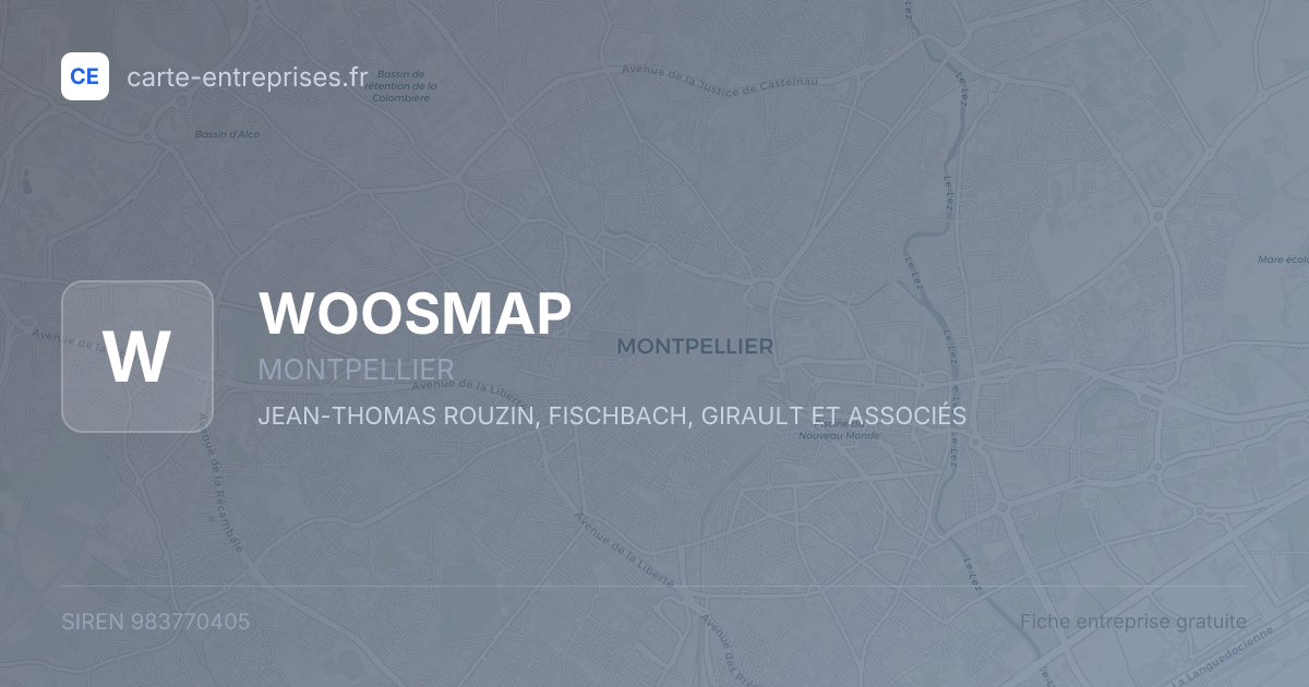 WOOSMAP — 983770405 — fiche entreprise