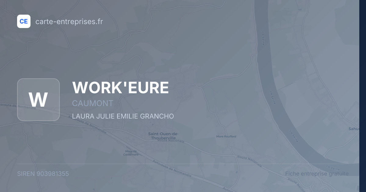 WORK'EURE — 903981355 — fiche entreprise