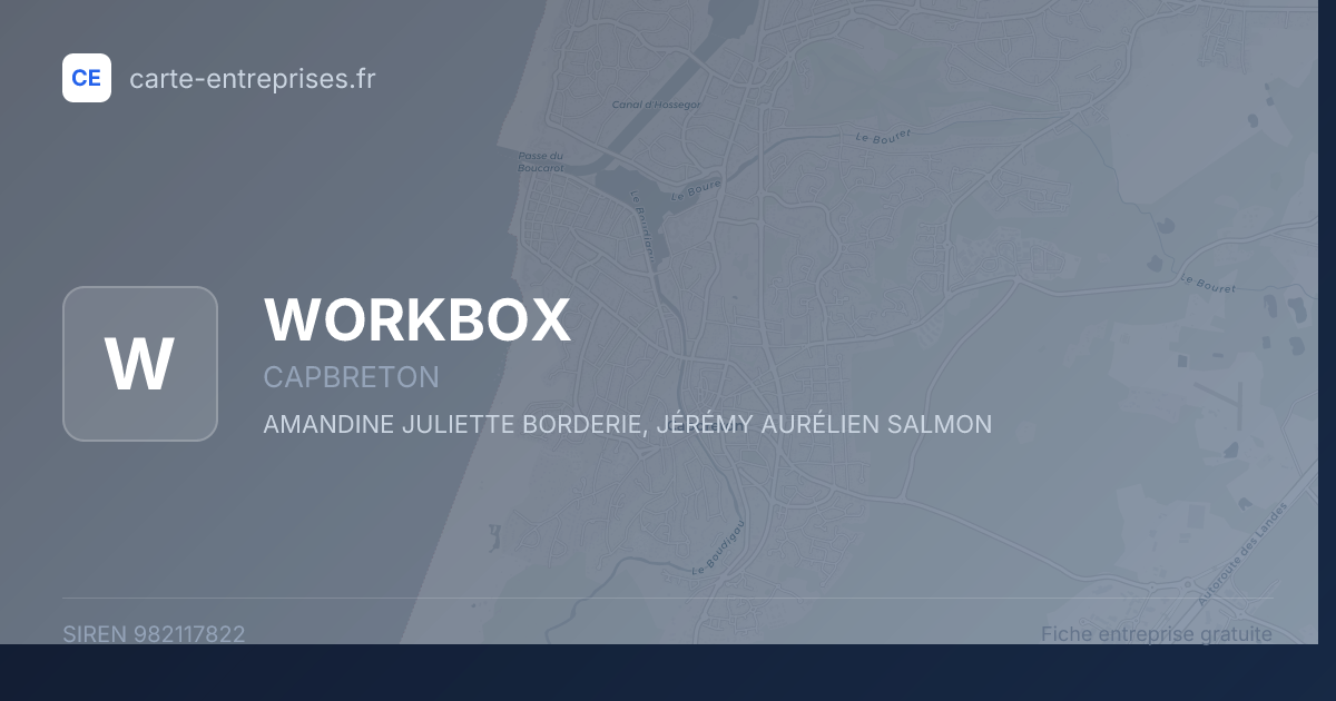 WORKBOX — 982117822 — fiche entreprise