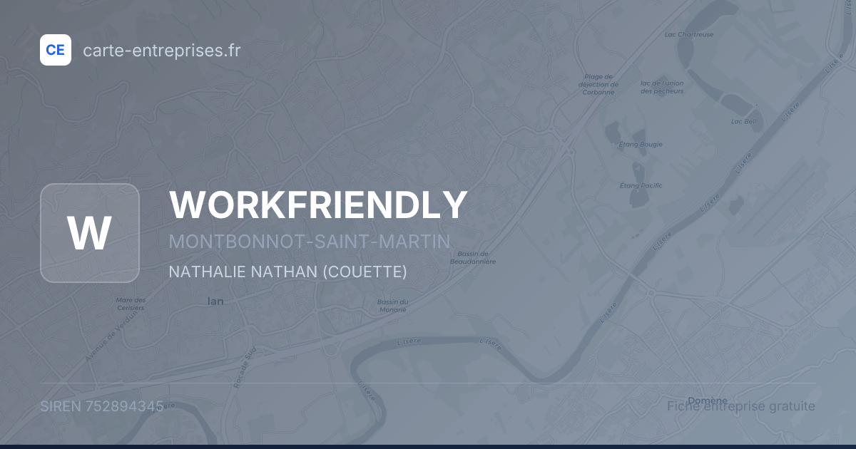 WORKFRIENDLY — 752894345 — fiche entreprise