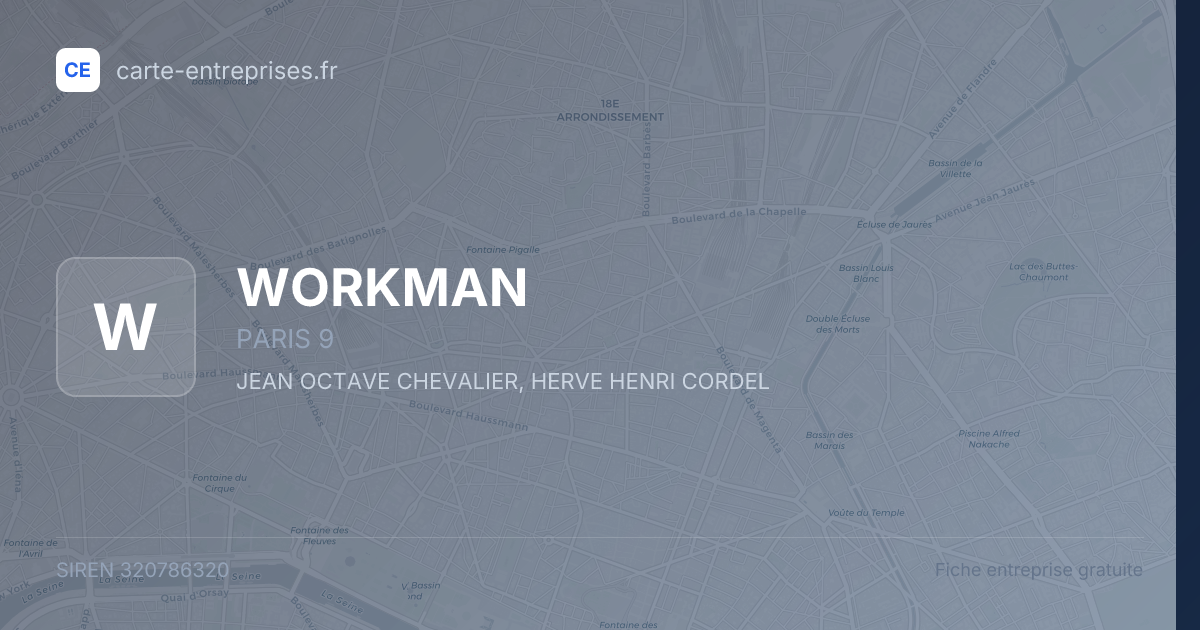 WORKMAN — 320786320 — fiche entreprise