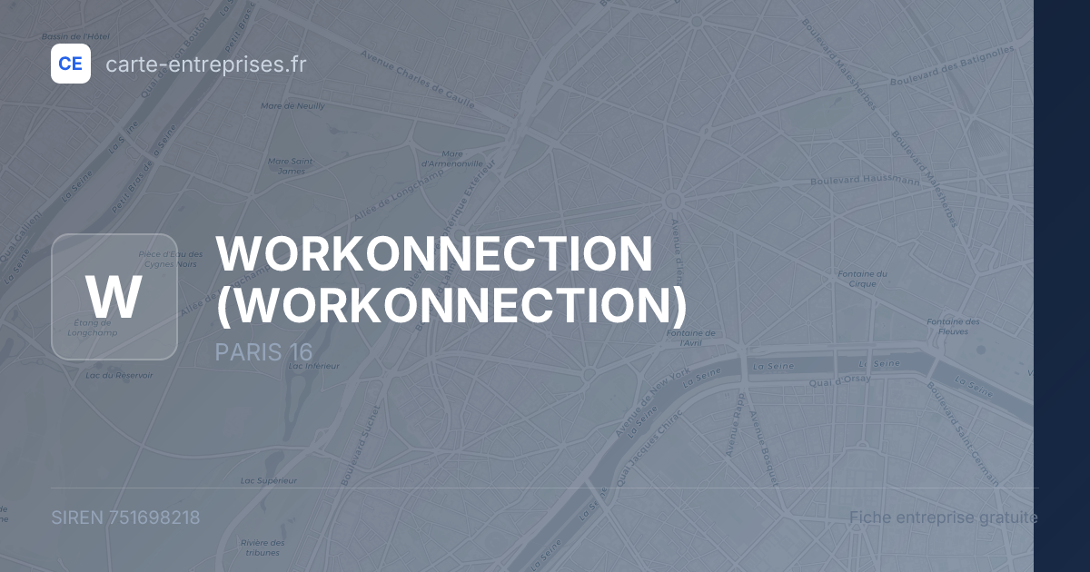 WORKONNECTION — 751698218 — fiche entreprise