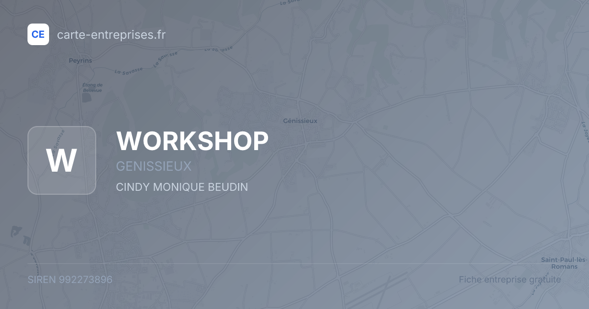 WORKSHOP — 992273896 — fiche entreprise