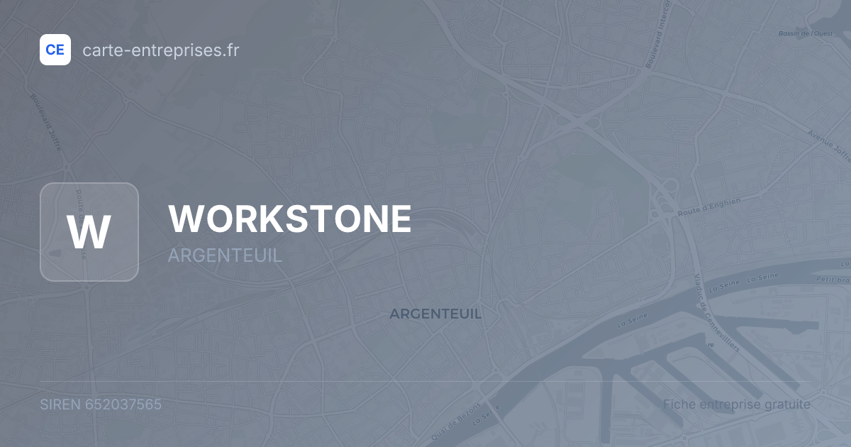 WORKSTONE — 652037565 — fiche entreprise