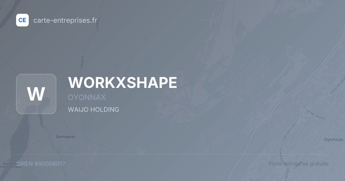 WORKXSHAPE — 990006017 — fiche entreprise