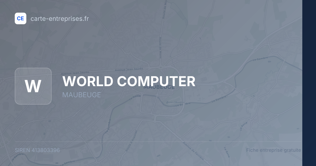WORLD COMPUTER — 413803396 — fiche entreprise