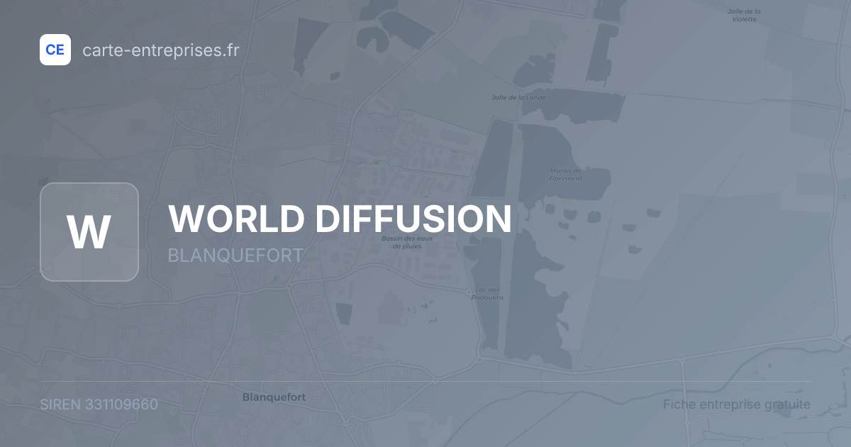 WORLD DIFFUSION — 331109660 — fiche entreprise
