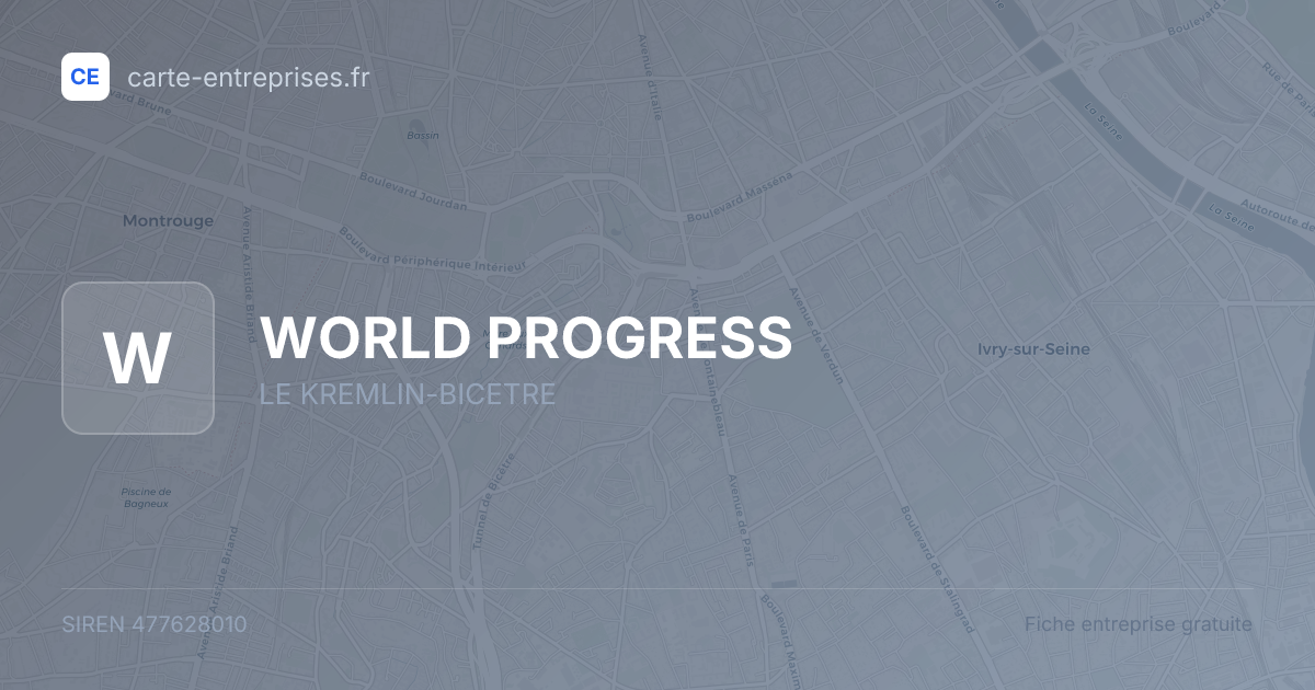 WORLD PROGRESS — 477628010 — fiche entreprise