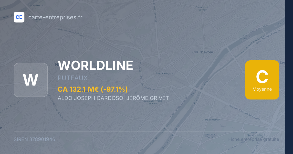 WORLDLINE — 378901946 — fiche entreprise