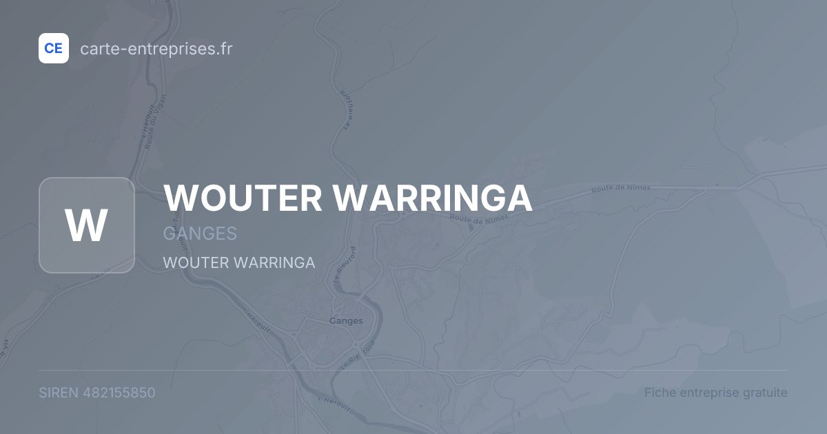 WOUTER WARRINGA — 482155850 — fiche entreprise