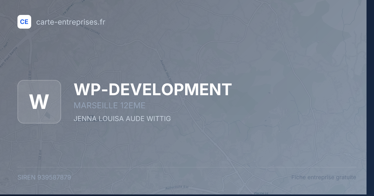 WP-DEVELOPMENT — 939587879 — fiche entreprise