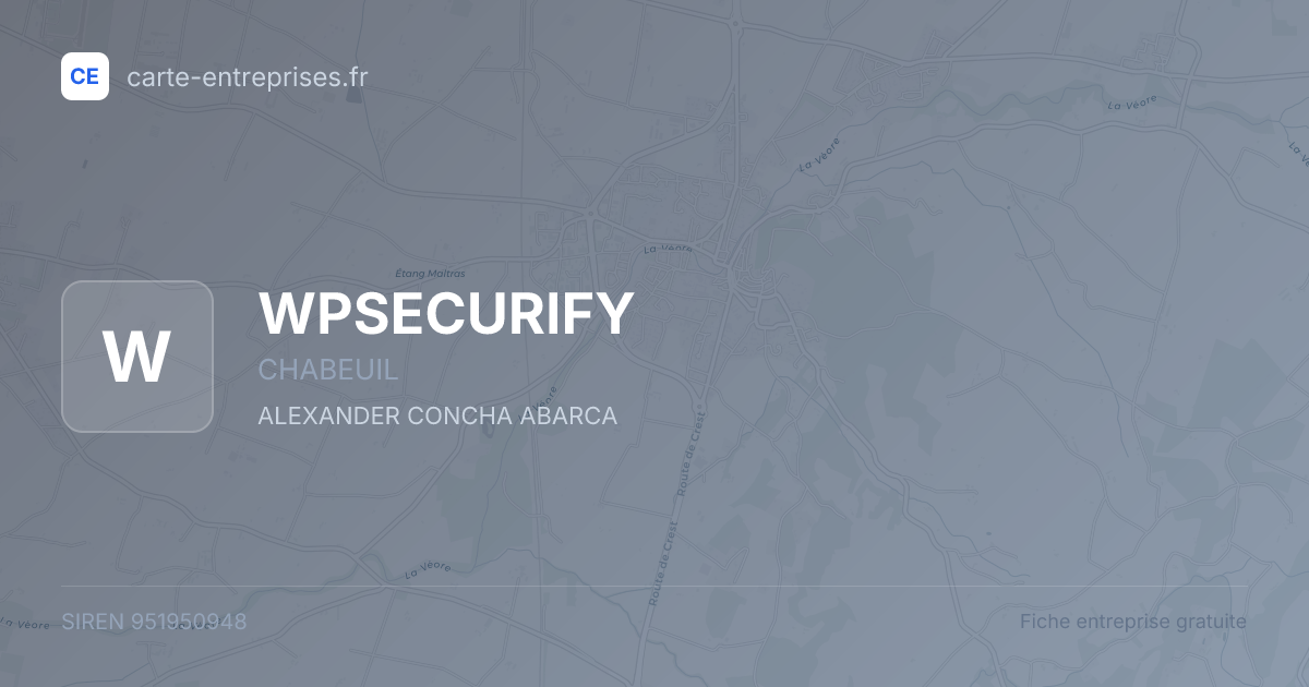 WPSECURIFY — 951950948 — fiche entreprise