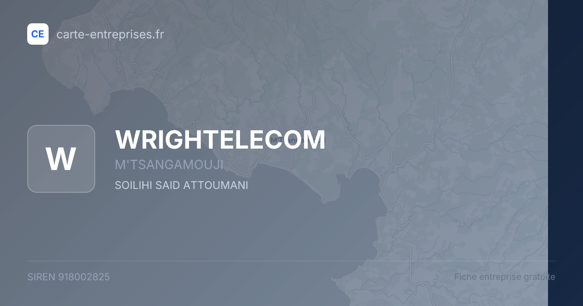 WRIGHTELECOM — 918002825 — fiche entreprise