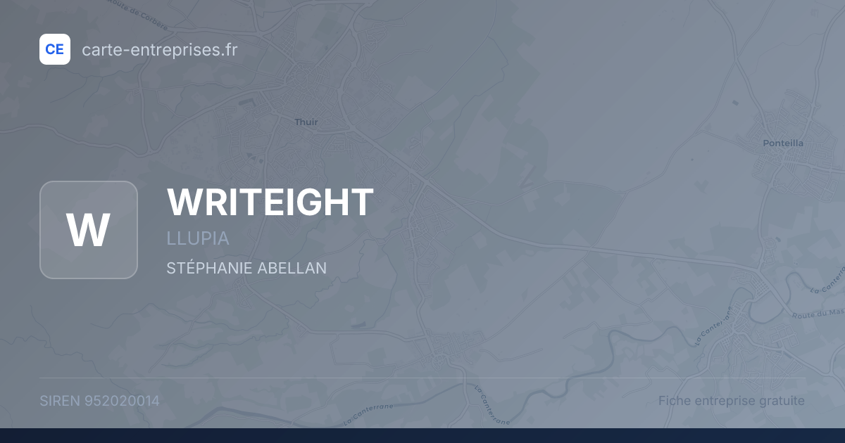 WRITEIGHT — 952020014 — fiche entreprise