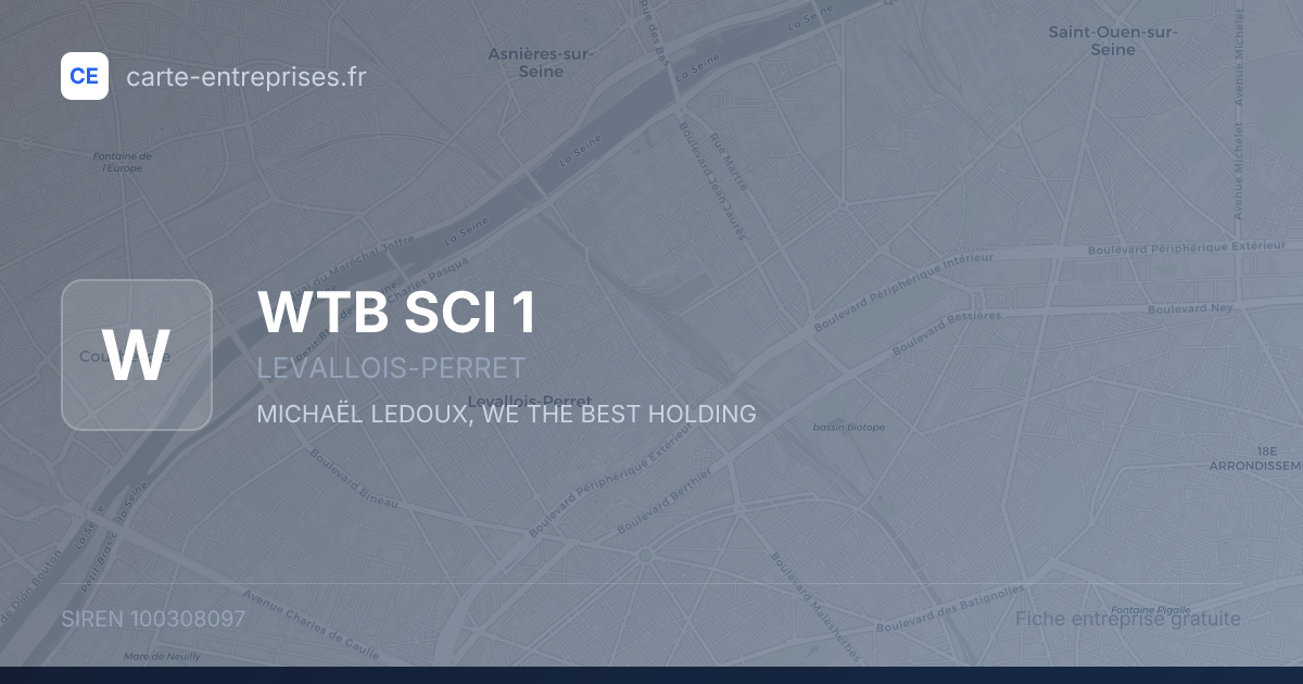WTB SCI 1 — 100308097 — fiche entreprise