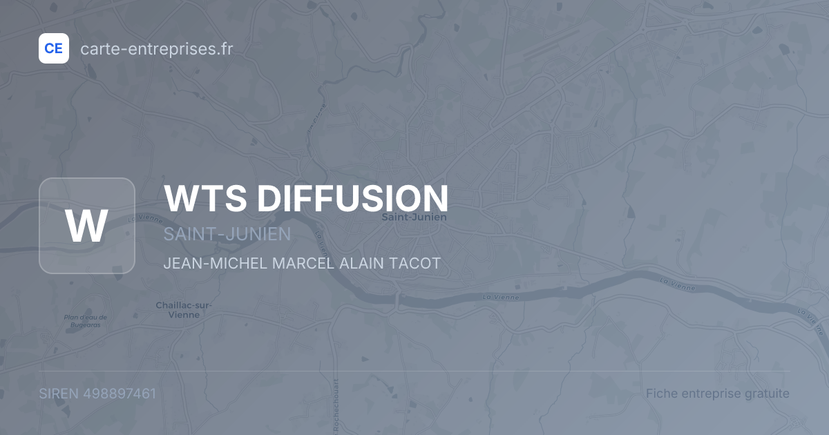 WTS DIFFUSION — 498897461 — fiche entreprise