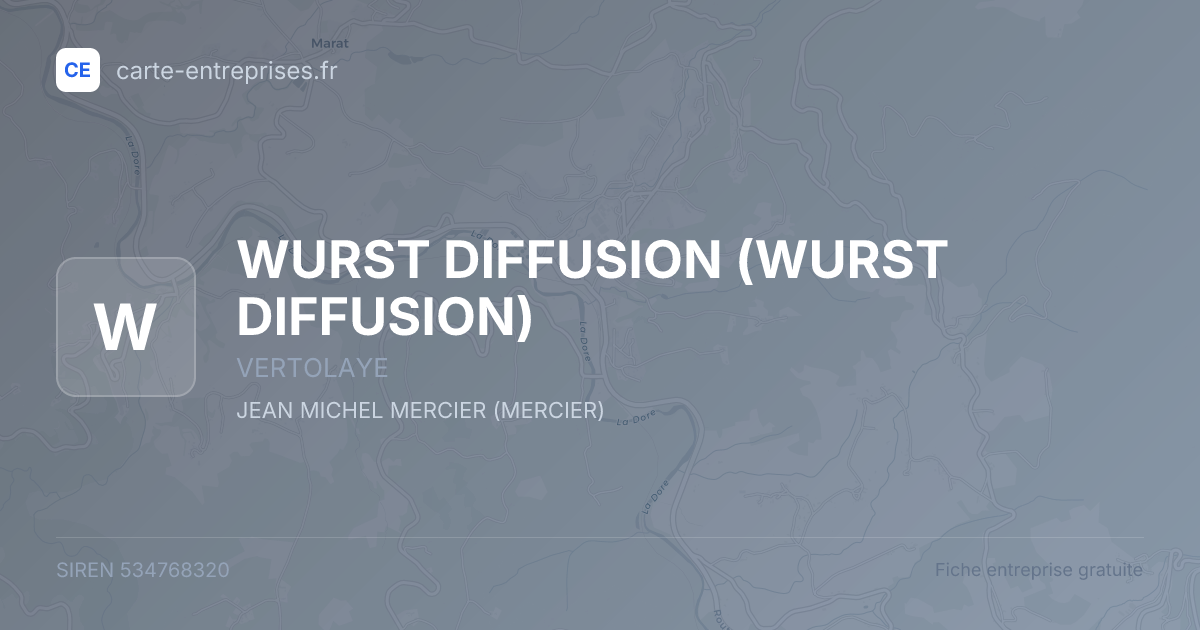 WURST DIFFUSION — 534768320 — fiche entreprise