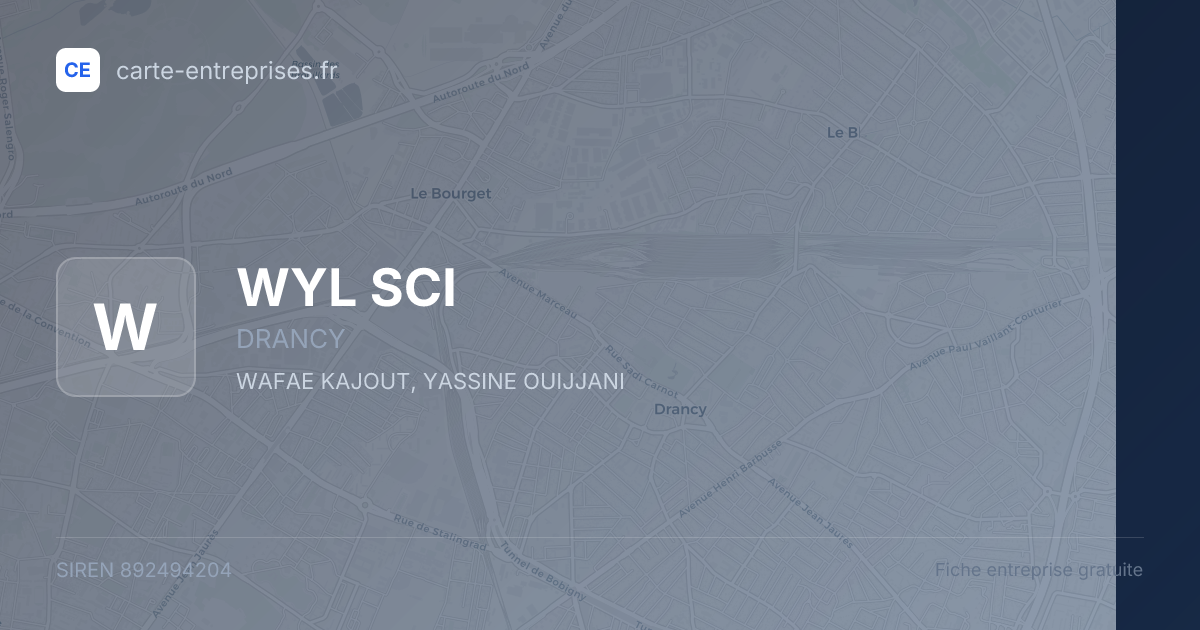WYL SCI — 892494204 — fiche entreprise