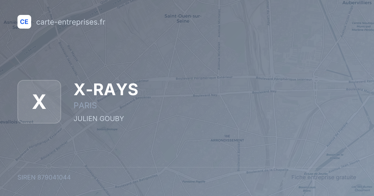 X-RAYS — 879041044 — fiche entreprise