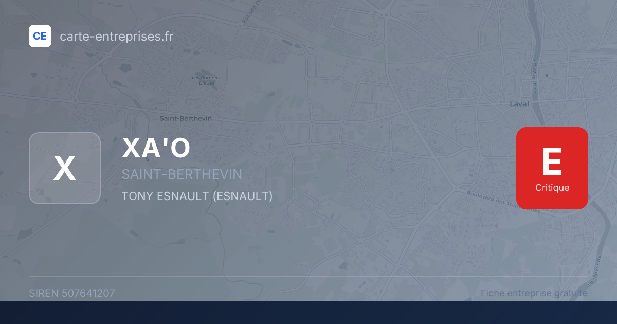 XA'O — 507641207 — fiche entreprise