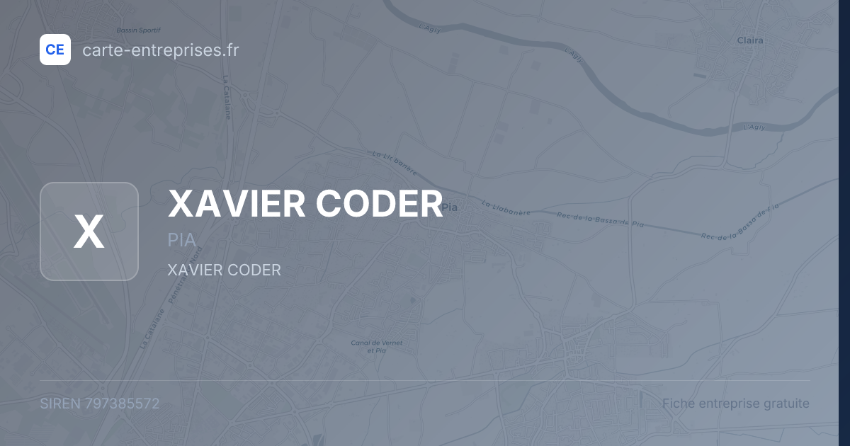 XAVIER CODER — 797385572 — fiche entreprise