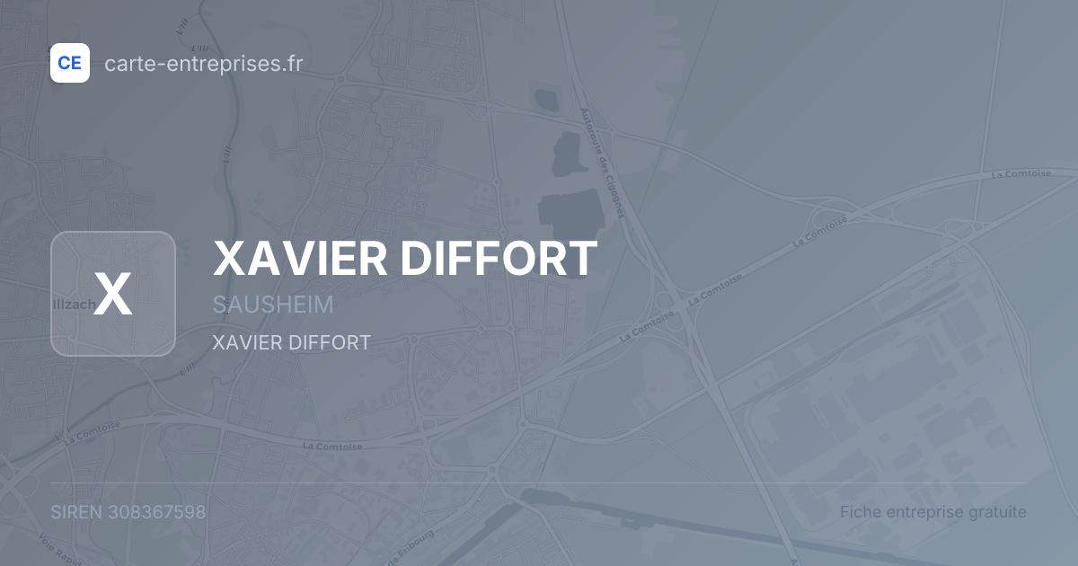 XAVIER DIFFORT — 308367598 — fiche entreprise