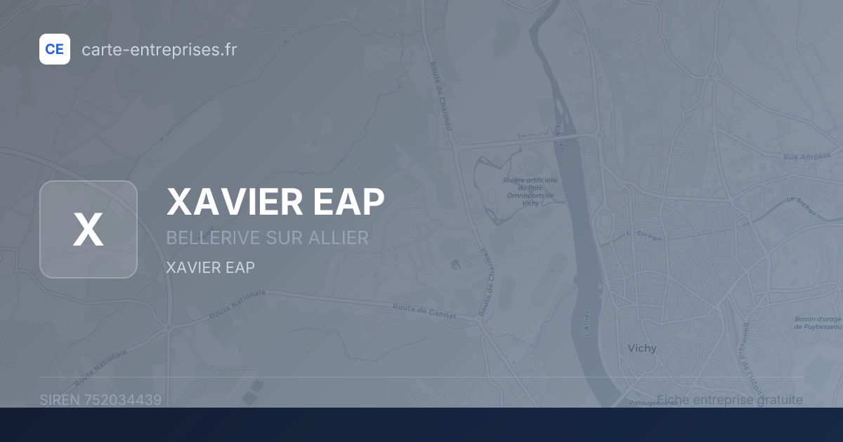 XAVIER EAP — 752034439 — fiche entreprise