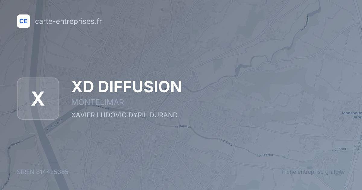 XD DIFFUSION — 814425385 — fiche entreprise