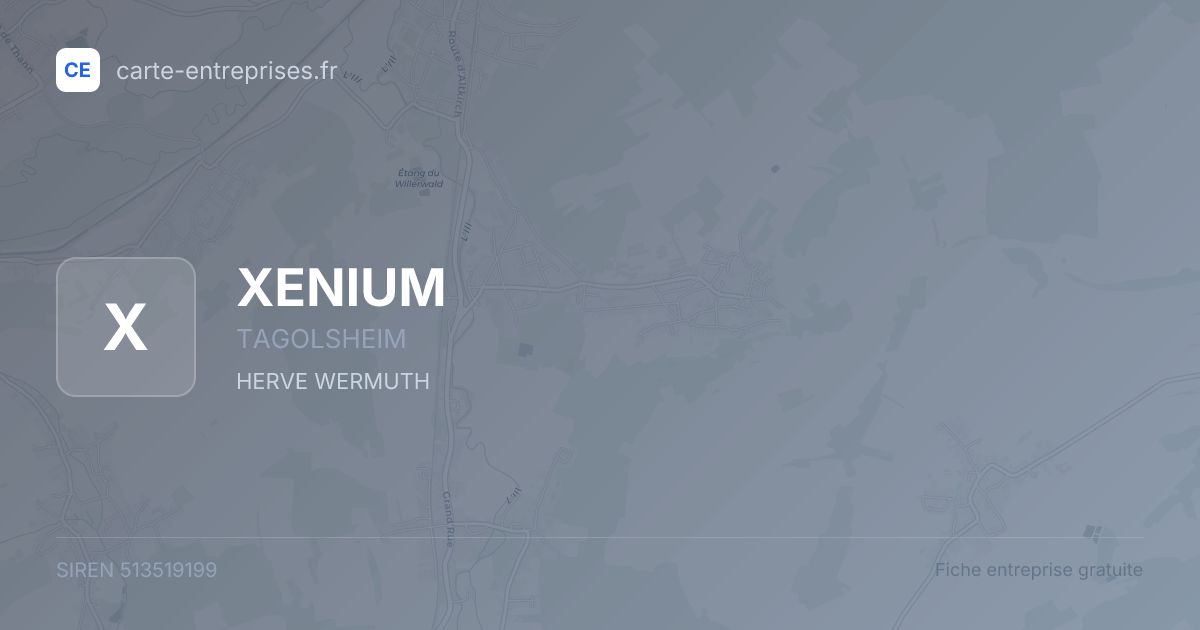 XENIUM — 513519199 — fiche entreprise