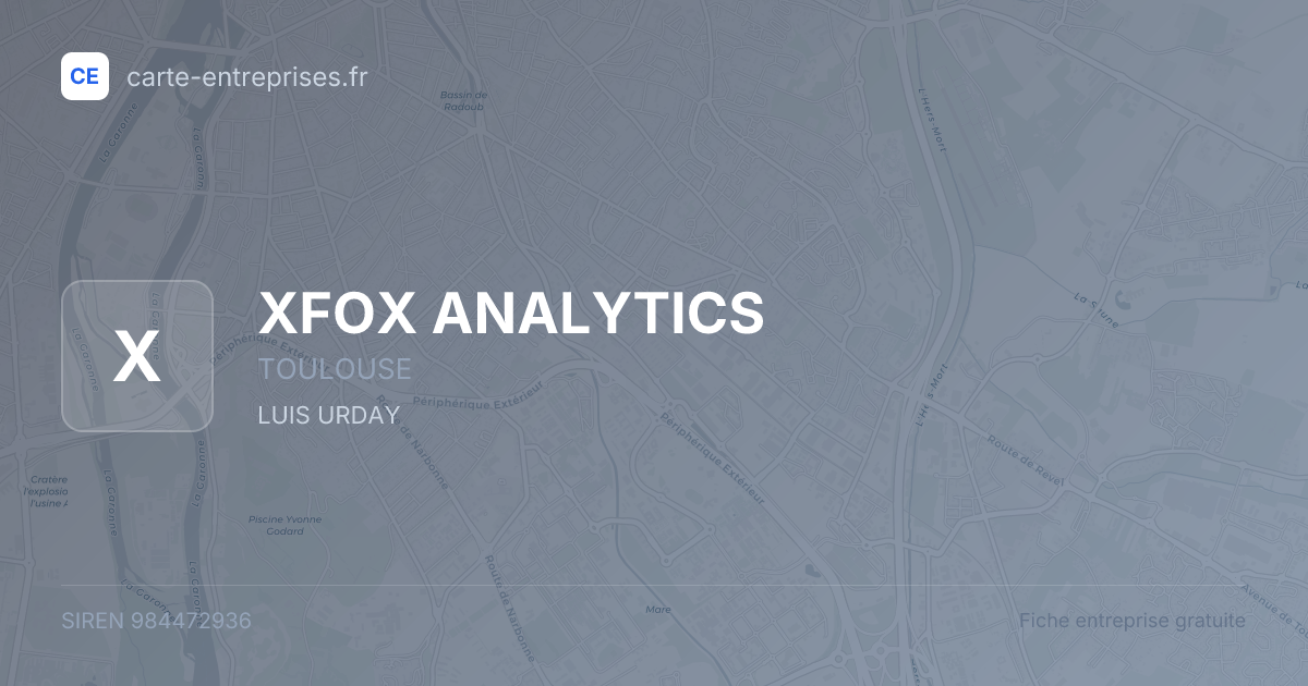 XFOX ANALYTICS — 984472936 — fiche entreprise