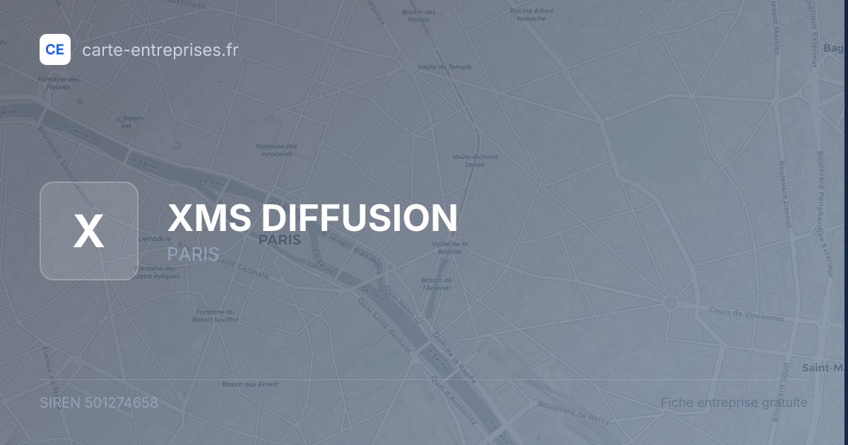 XMS DIFFUSION — 501274658 — fiche entreprise