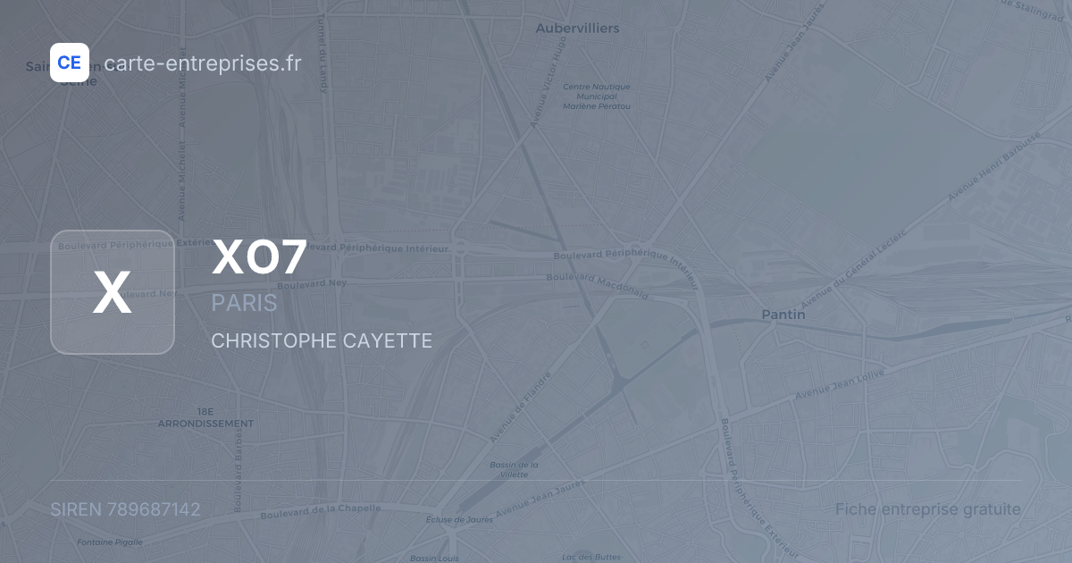 XO7 — 789687142 — fiche entreprise
