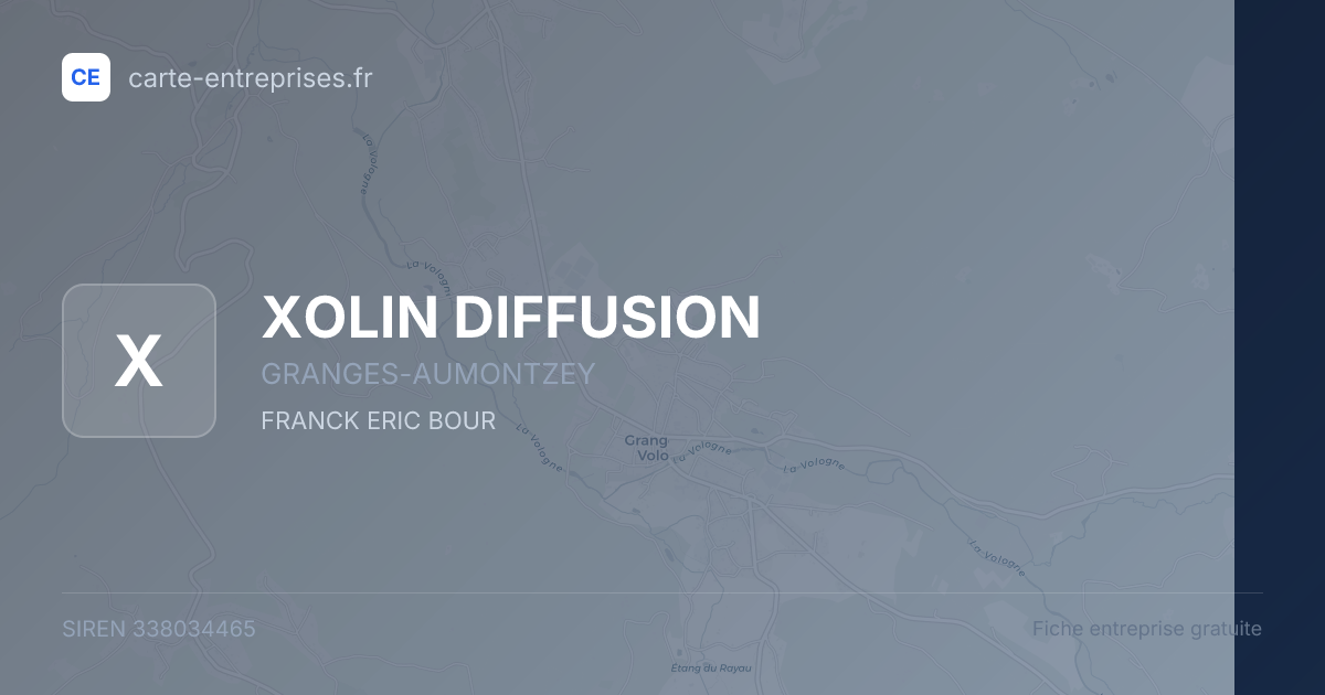 XOLIN DIFFUSION — 338034465 — fiche entreprise