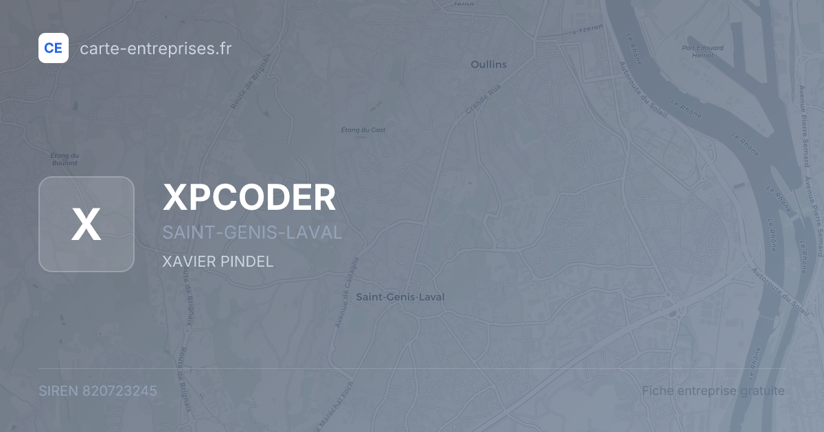 XPCODER — 820723245 — fiche entreprise