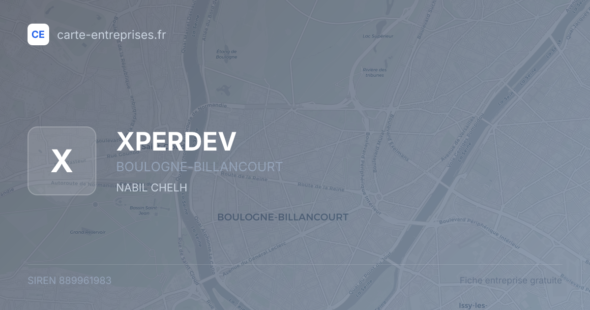 XPERDEV — 889961983 — fiche entreprise