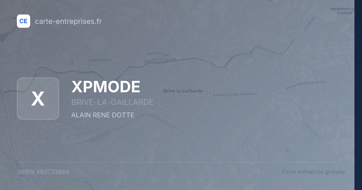 XPMODE — 480733666 — fiche entreprise
