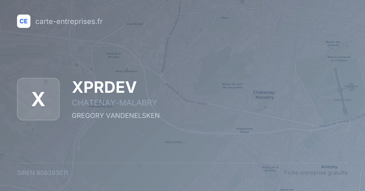 XPRDEV — 808393011 — fiche entreprise