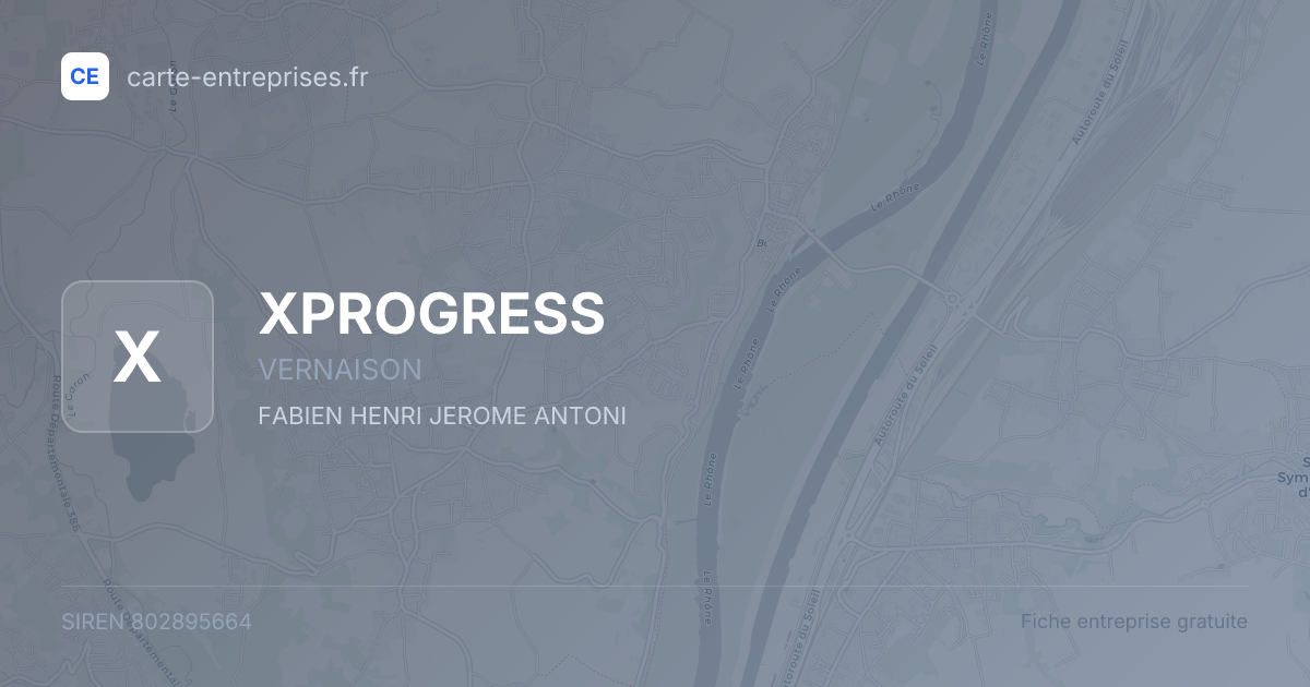 XPROGRESS — 802895664 — fiche entreprise
