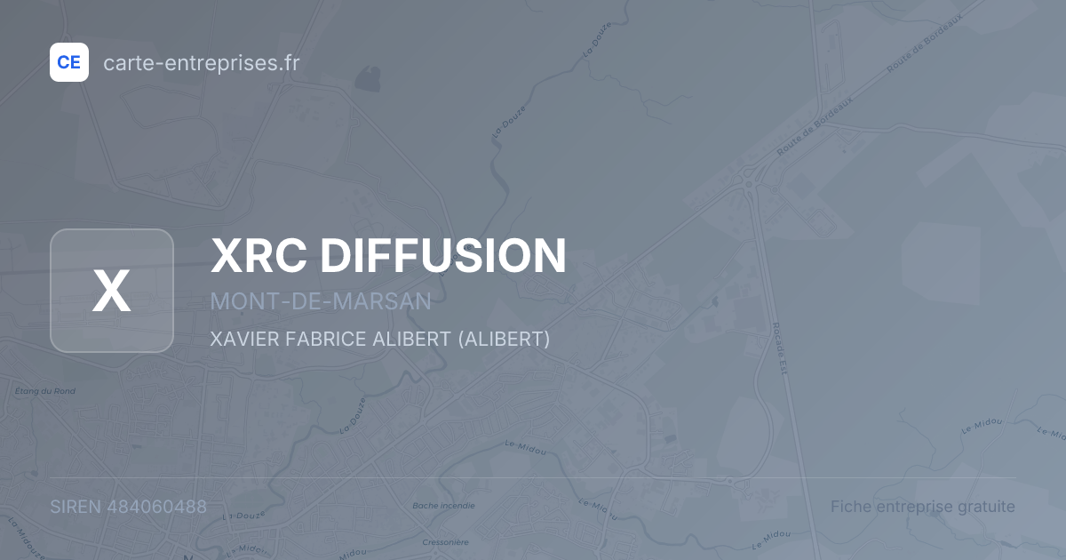 XRC DIFFUSION — 484060488 — fiche entreprise