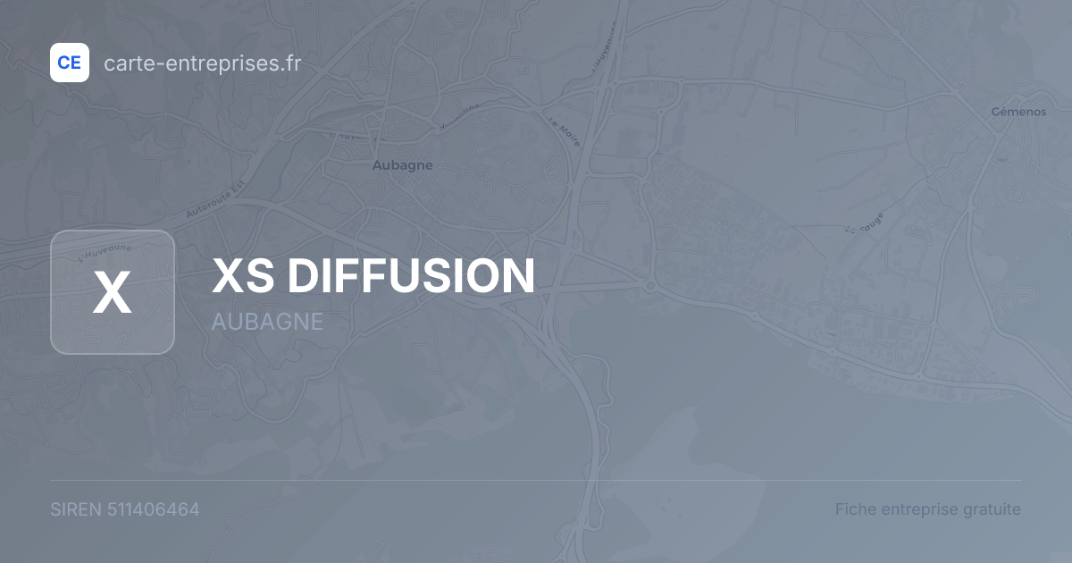 XS DIFFUSION — 511406464 — fiche entreprise