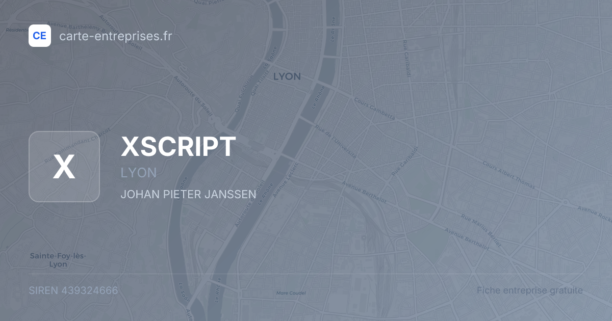 XSCRIPT — 439324666 — fiche entreprise