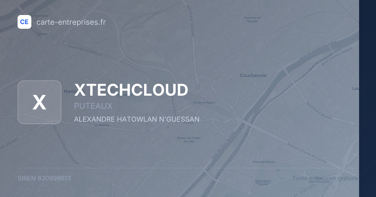 XTECHCLOUD — 830998613 — fiche entreprise